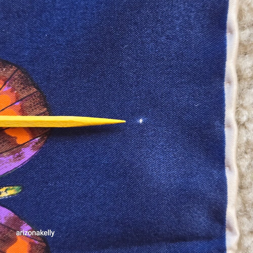 Silk Scarf Butterflies Hand-Rolled Butterfly - Picture 8 of 13